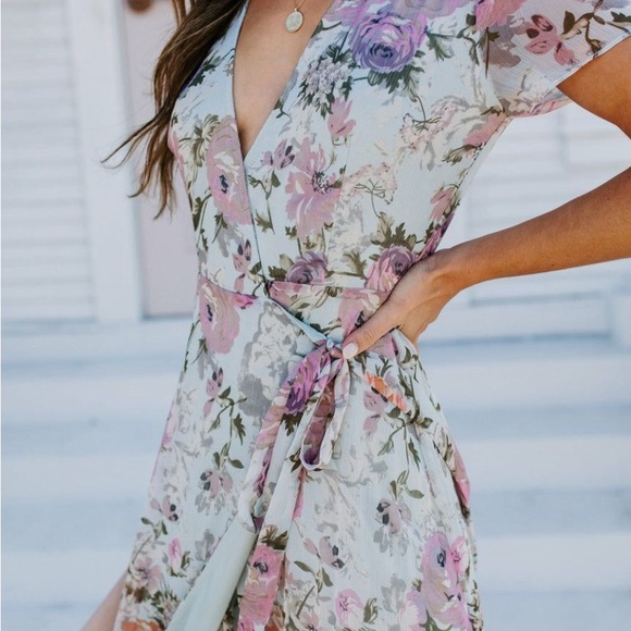 VICI Collection | French Flair Floral Wrap Maxi Dress | S | NWT - Picture 10 of 10